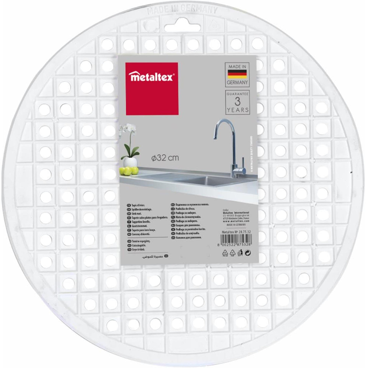 Metaltex sink mat round ø32cm