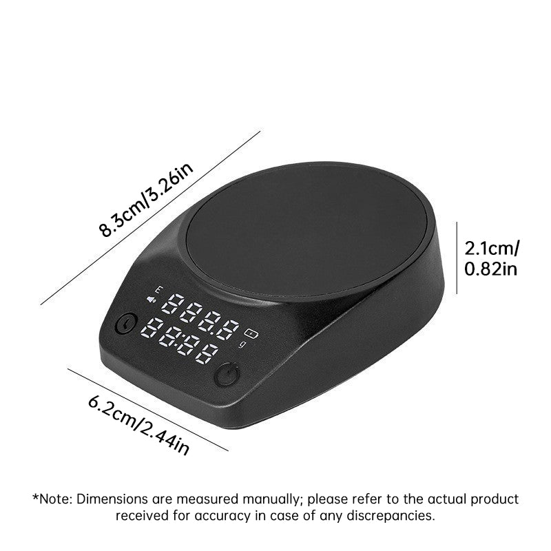 Digitale Kaffeewaage mit LED-Display – Wiederaufladbar