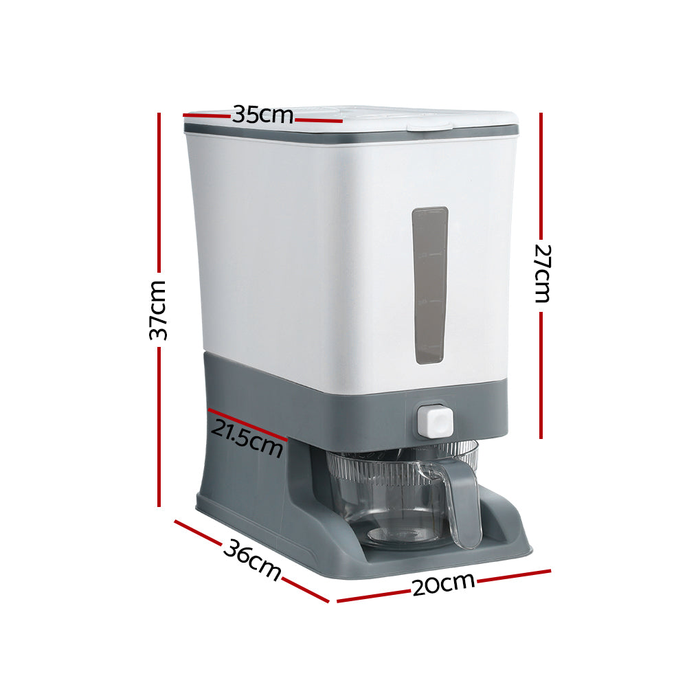 NNEDSZ 5-Star Chef Cereal Dispenser Rice Container 12KG