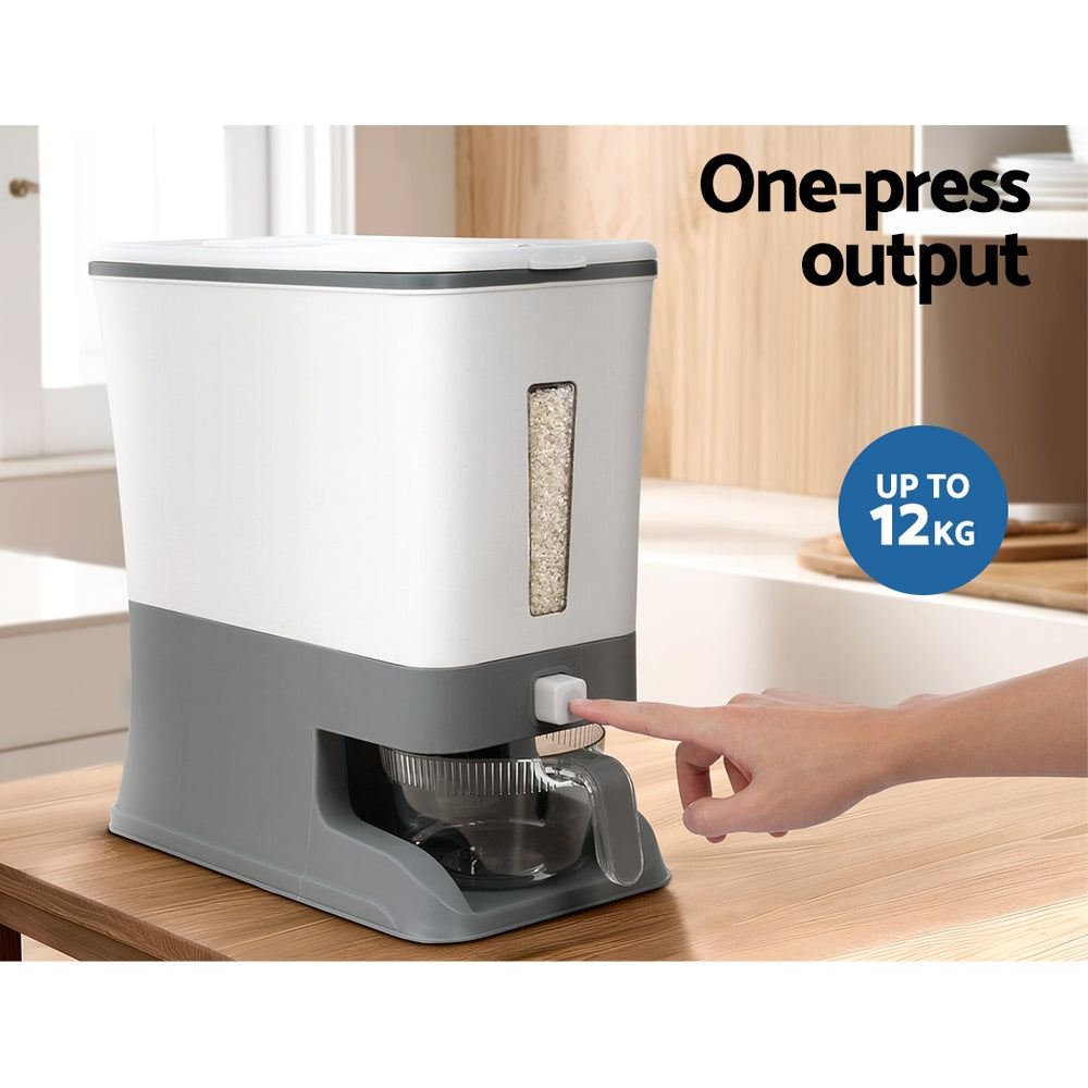 NNEDSZ 5-Star Chef Cereal Dispenser Rice Container 12KG