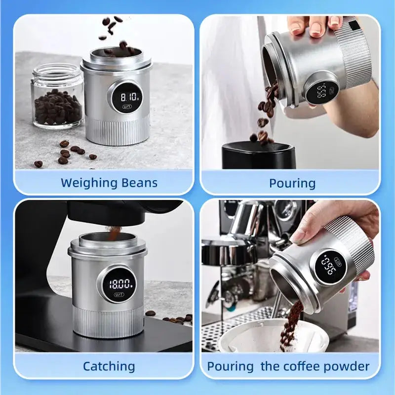 Kaffeewaage mit LCD-Display und Dosierbecher