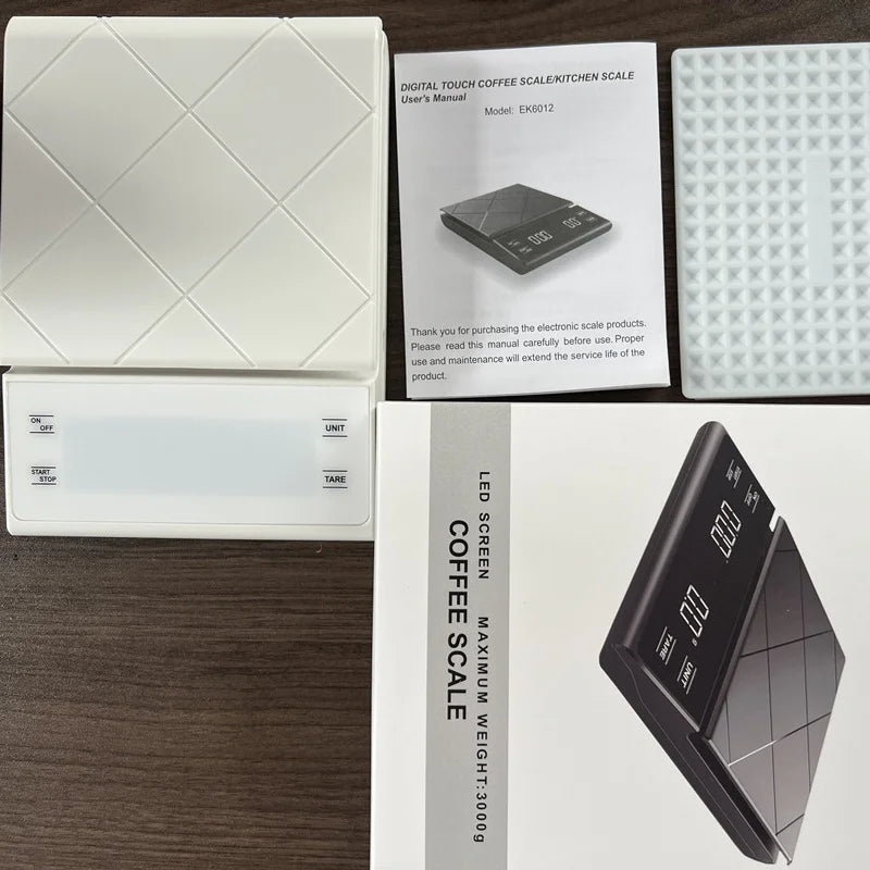 Automatische Kaffeewaage mit Timer – 0,1g Genauigkeit